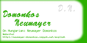 domonkos neumayer business card